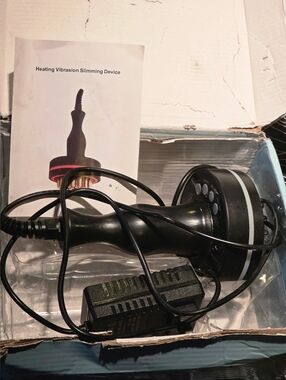 Handheld Heating Vibration Slimming Device - Black